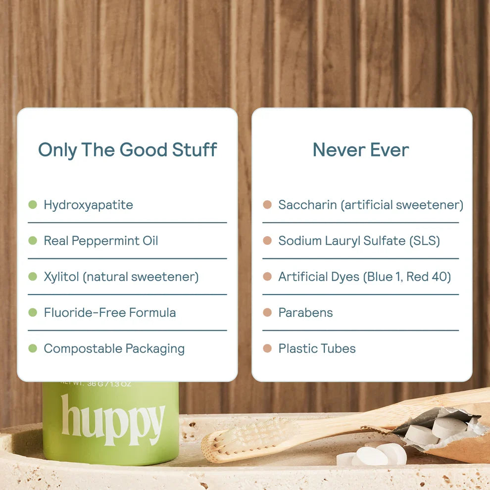 Huppy Toothpaste Tablets