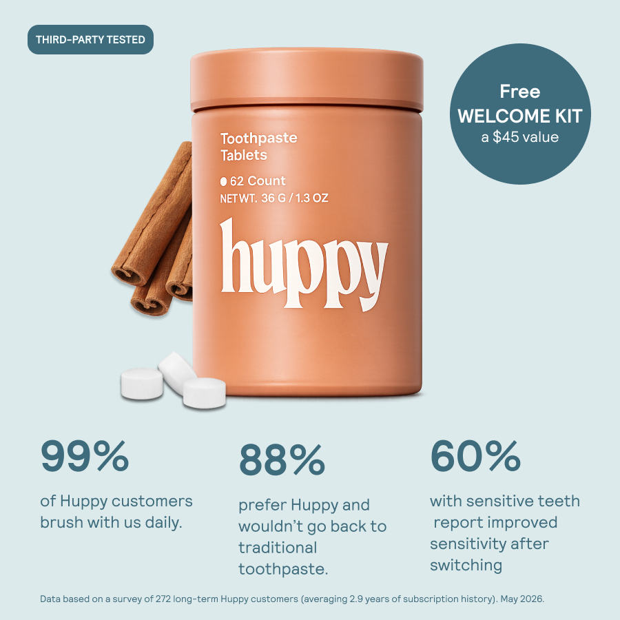 Huppy Toothpaste Tablets