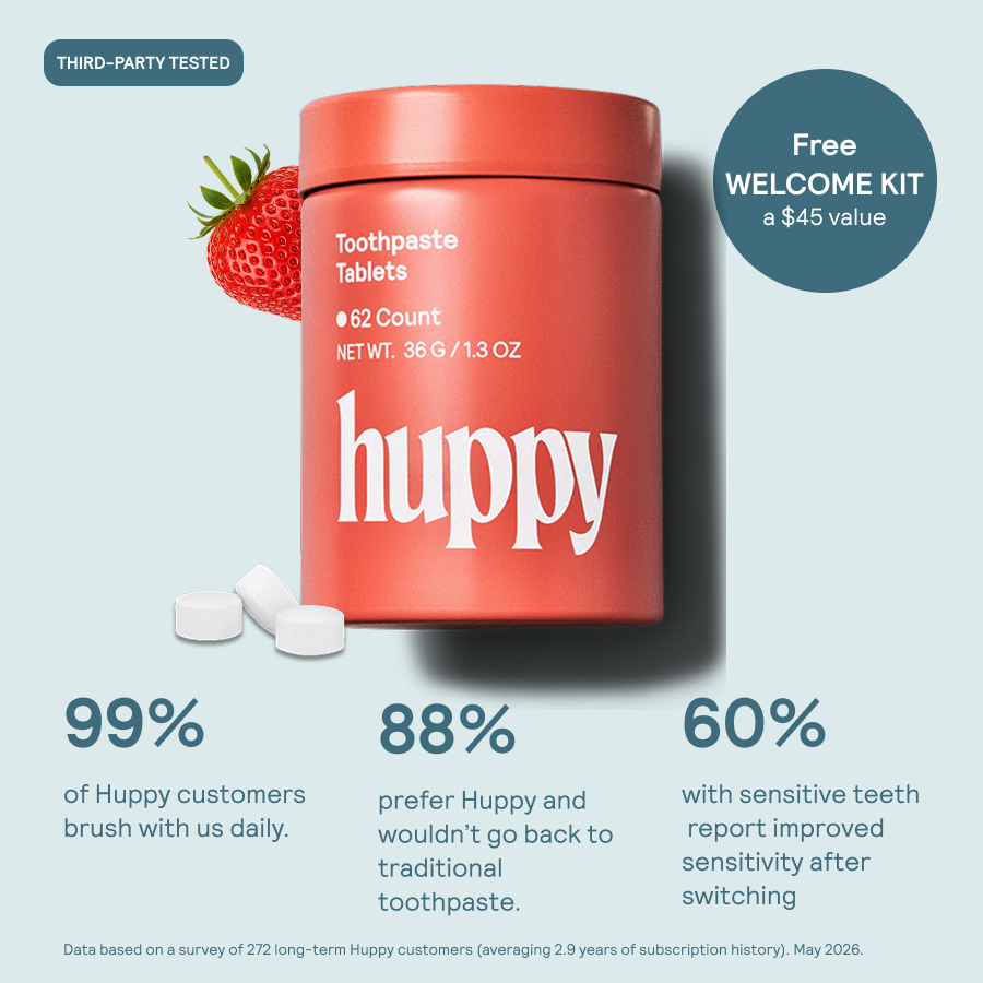 Huppy Toothpaste Tablets
