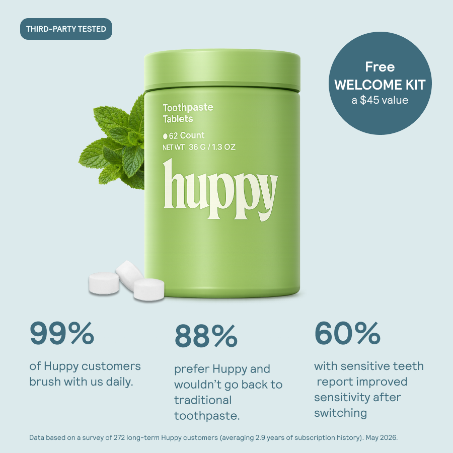Huppy Toothpaste Tablets