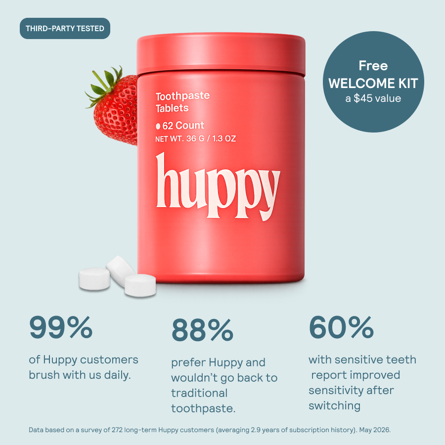 Huppy Toothpaste Tablets